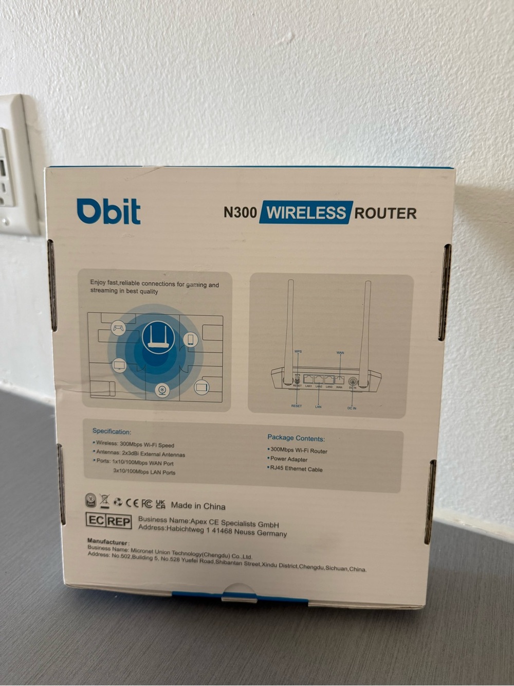 Obit T1 Pro N300 Wireless Router – Tested & Working - Picture 2 of 5